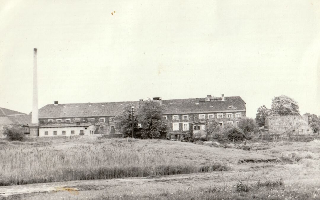 Widok na zabudowania gorzelni