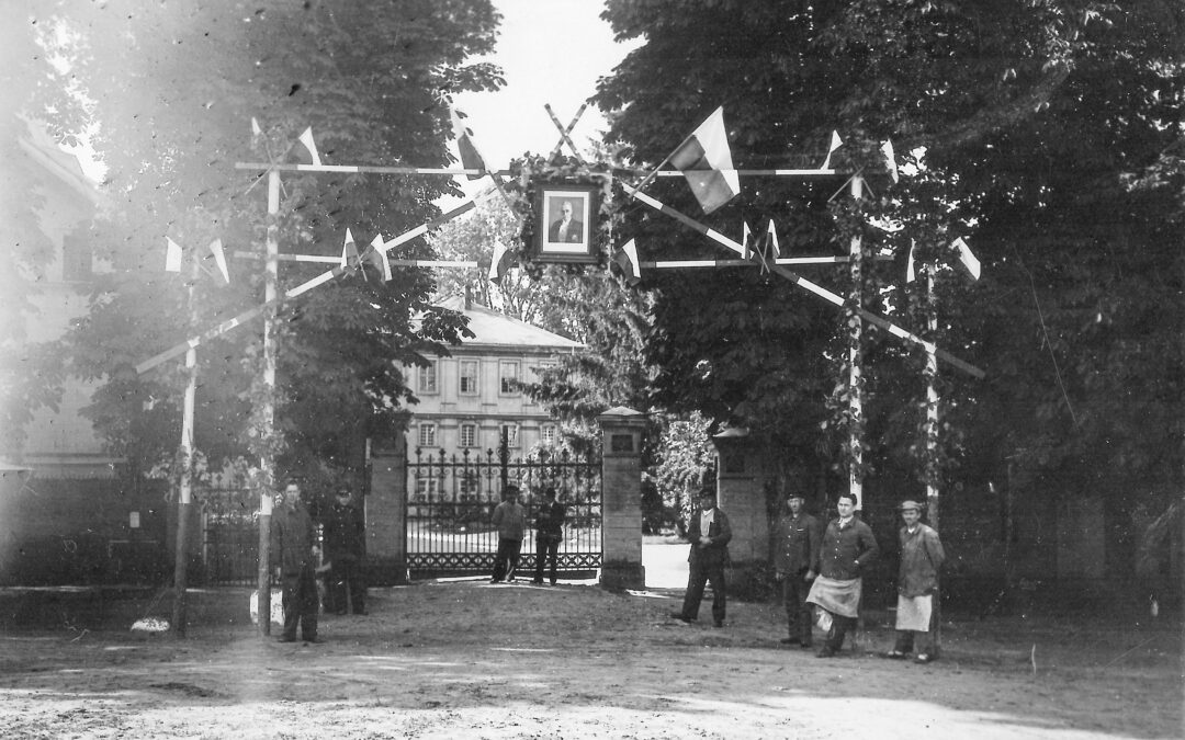 Wjazd na teren tzw. starego zakładu psychiatrycznego