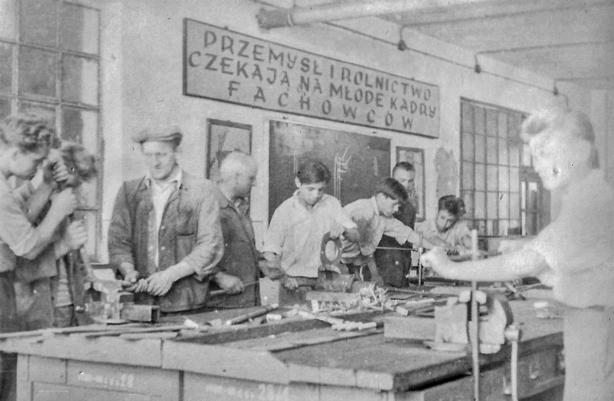 W warsztatach zakładu