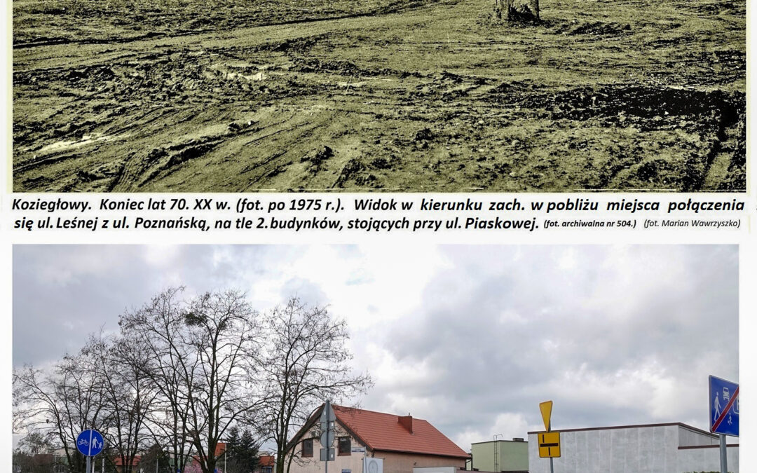 Miejsce połączenia ulicy Leśnej z Poznańską