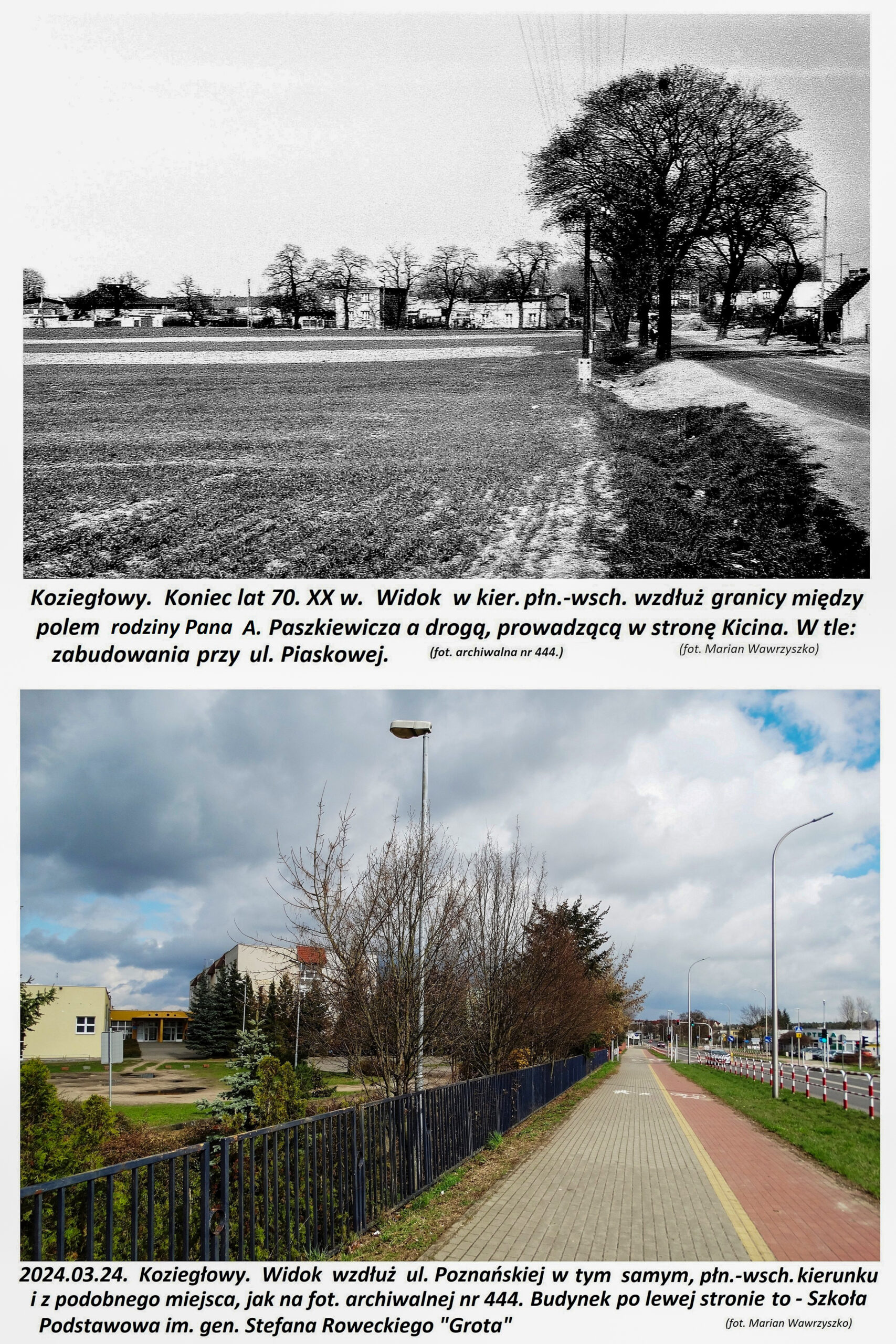 Widok na drogę do Kicina