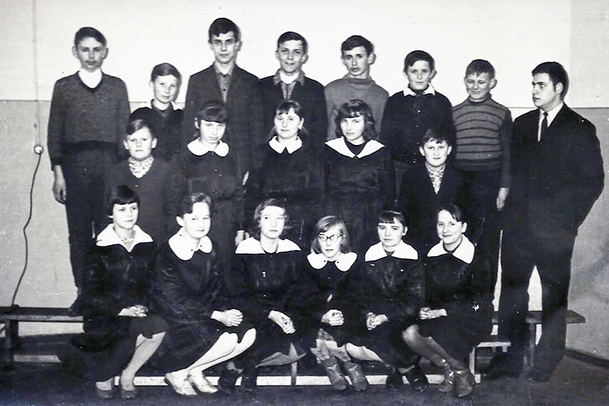 Uczniowie klasy VII B